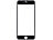 Somikon Display-Schutzglas für iPhone 7, Premium-3D-Hartglas 9H, schwarz Somikon Echtglas-Displayschutze (iPhones 7)