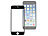 Somikon Display-Schutzglas für iPhone 7, Premium-3D-Hartglas 9H, schwarz Somikon Echtglas-Displayschutze (iPhones 7)