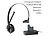 Headset PC: Callstel Profi-Mono-Headset mit Bluetooth, Geräuschunterdrückung, 15-Std.-Akku