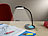 Lunartec Dimmbare COB-LED-Schreibtischlampe, Ladestation, Qi-kompatibel, 400 lm Lunartec LED-Schreibtischlampen mit Qi-kompatibler Ladefunktion