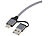Callstel 8in1-Lade- & Datenkabel USB-C/A zu USB-C/Micro-USB/Lightning, 100cm,3A Callstel Multi-USB-Kabel für USB A und C, Micro-USB und 8-PIN