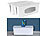 Callstel 2er-Set Kabelboxen groß, mit Smartphone- & Tablet-Ladesteckplatz, weiß Callstel Kabelboxen mit Ladesteckplätze für Mobilgeräte