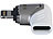 Callstel 2er-Set Lightning-kompatibler 90°-USB-C-Schnell-Ladeadapter,magnetisch Callstel Magnetische Lightning-Ladestecker-Adapter