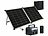 revolt Tragbare Powerstation & Solargenerator 614,4 Wh, USV, 240-W-Solarpanel revolt 2in1-Solar-Generator & Powerbank mit Notstrom-Funktion und externer Solarzelle 