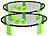 PEARL sports 2 Outdoor-Roundnet-Spielsets mit 2 Spielnetzen und 6 Bällen, Ø 92 cm PEARL sports Outdoor-Roundnet-Spielsets 