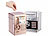 infactory 2er-Set Elektrische Kinder-Spardose, Tresor, Zahlencode, rosa & silber infactory Elektrische Tresor-Spardosen