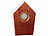 PEARL 2er-Set Vogelgesang-Box mit Bewegungssensor, 120 s, Teak-Holz-Optik PEARL Vogelgesang-Boxen mit Bewegungs-Sensor