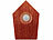 PEARL 2er-Set Vogelgesang-Box mit Bewegungssensor, 120 s, Teak-Holz-Optik PEARL Vogelgesang-Boxen mit Bewegungs-Sensor