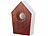 PEARL 2er-Set Vogelgesang-Box mit Bewegungssensor, 120 s, Teak-Holz-Optik PEARL Vogelgesang-Boxen mit Bewegungs-Sensor