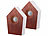 PEARL 2er-Set Vogelgesang-Box mit Bewegungssensor, 120 s, Teak-Holz-Optik PEARL Vogelgesang-Boxen mit Bewegungs-Sensor