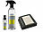 PEARL Bildschirm-Reinigungs-Set, 2 Sprays, 610vm, Mikrofasertuch, Poliertuch PEARL Bildschirm-Reinigungs-Sets mit Sprays, Mikrofasertücher, Poliertücher