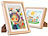 Your Design 4er-Set Bilderrahmen A4 mit Fach für 150 Kinderzeichnungen, Holz-Optik Your Design Bilderrahmen mit aufklappbarem Fach für Kinderzeichnungen