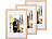 Your Design 6er-Set Bilderrahmen aus Holz, bruchsicheres Acrylglas, A4, Eiche hell Your Design Bilderrahmen aus Hölzern, bruchsichere Acrylgläser 