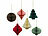 Britesta 6er-Set Weihnachts-Deko zum Aufhängen, 3D-Ornamente aus Papier Britesta Weihnachts-Dekos zum Aufhängen, 3D-Ornamente aus Papier 