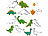 Rosenstein & Söhne 8-teiliges Dinosaurier-Keksausstecher-Set aus Edelstahl Rosenstein & Söhne Dinosaurier-Ausstecher, Keksausstecher-Sets, Edelstahl