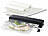 Rosenstein & Söhne 2in1-Vakuumierer mit 10 Folien je 20x25 cm und Folienrolle 20x500 cm Rosenstein & Söhne 2in1-Balken-Vakuumierer mit Einzelnaht, für Folien, Tüten und Dosen 