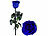 St. Leonhard 2er-Set Infinity-Rosen "blau" mit Stiel, 3 - 5 Jahre haltbar, 28 x 5cm St. Leonhard Infinity-Rosen