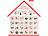 infactory Adventskalender "Haus" zum Befüllen, wiederverwendbar, Holz infactory  