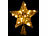 Luminea Weihnachtsbaumspitze Stern mit 20 LEDs, Ø 25 cm, golden, Glitzereffekt Luminea 