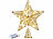 Luminea Weihnachtsbaumspitze Stern mit 20 LEDs, Ø 25 cm, golden, Glitzereffekt Luminea 