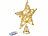 Luminea Weihnachtsbaumspitze Stern mit 20 LEDs, Ø 25 cm, golden, Glitzereffekt Luminea 