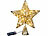 Luminea Weihnachtsbaumspitze Stern mit 20 LEDs, Ø 25 cm, golden, Glitzereffekt Luminea 