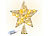 Luminea Weihnachtsbaumspitze Stern mit 20 LEDs, Ø 25 cm, golden, Glitzereffekt Luminea 