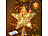 Luminea Weihnachtsbaumspitze Stern mit 20 LEDs, Ø 25 cm, golden, Glitzereffekt Luminea 