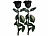 St. Leonhard 2er-Set Infinity-Rosen "schwarz" mit Stiel, 3-5 Jahre haltbar, 28x5cm St. Leonhard Infinity-Rosen