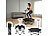 Speeron Klappbares Fitness-Trampolin für Erwachsene, Halte-Griff, 106 cm Ø Speeron Klappbare Fitness-Trampoline mit Halte-Griffen 
