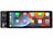 Creasono 1-DIN-Autoradio mit wireless Apple Carplay & Android Auto, 6,6"/16,8cm Creasono 