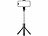 Somikon Mini 2in1-Smartphone-Stativ & Selfie-Stick, BT-Fernauslöser, 24-67cm Somikon Selfie-Sticks und Smartphone-Stative