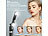 Somikon Smartphone-Selfie-Stativ, 2 LED-Lichter, bis 170 cm, BT-Fernauslöser Somikon Smartphone-Selfie-Stative mit 2 LED-Lichtern und Bluetooth-Fernauslösern
