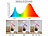 Lunartec 4er-Set Höhenverstellbare Vollspektrum-LED-Pflanzenlampe mit 48 LEDs Lunartec 