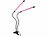 Lunartec 2er-Set Vollspektrum-LED-Pflanzenlampe m. 2 beweglichen Schwanenhälsen Lunartec Vollspektrum-LED-Pflanzenlampen mit Schwanenhälsen