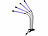 Lunartec 2er-Set Vollspektrum-LED-Pflanzenlampe m. 4 beweglichen Schwanenhälsen Lunartec Vollspektrum-LED-Pflanzenlampen mit Schwanenhälsen