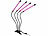 Lunartec 4er-Set Vollspektrum-LED-Pflanzenlampe m. 4 beweglichen Schwanenhälsen Lunartec Vollspektrum-LED-Pflanzenlampen mit Schwanenhälsen