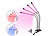 Lunartec 2er-Set Vollspektrum-LED-Pflanzenlampe m. 4 beweglichen Schwanenhälsen Lunartec Vollspektrum-LED-Pflanzenlampen mit Schwanenhälsen