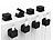 General Office 32er-Set magnetische Kabelclips, Kabel-Organizer m. Klebepads, schwarz General Office Magnetische Kabelclips, Kabel-Organizer mit Klebepads 
