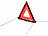 Lescars Kfz-Warndreieck, Notfalldreieck, reflektierend, klappbar, rot Lescars Kfz-Warndreiecke, Notfalldreiecke, reflektierende, klappbare