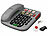 simvalley communications Senioren-Notruf-Telefon, Garantruf Easy, SOS-Taster, inkl. TAE-Adapter simvalley communications Senioren-Notruf-Festnetztelefone mit Notruf-Taster und Freisprech-Funktion