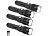 KryoLights 4er-Set wiederaufladbare LED-Taschenlampen,Aluminium,800lm,10W,1200mAh KryoLights LED-Akku-Taschenlampen mit USB-Anschluss 