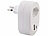 revolt 2er-Set 2in1-Steckdosen mit 230-V-Ausgang, USB-C und USB-A, 3,4 A revolt 2in1-Steckdosen mit USB-C und USB-A (Schweizer Stecker-Typ J)