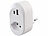 revolt 2er-Set 2in1-Steckdosen mit 230-V-Ausgang, USB-C und USB-A, 3,4 A revolt 2in1-Steckdosen mit USB-C und USB-A (Schweizer Stecker-Typ J)