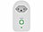 Luminea Home Control WLAN-Steckdose mit Stromverbrauchsmesser, Zeit- & Sprachsteuerung, 10A Luminea Home Control WLAN-Steckdosen mit Stromkosten-Messfunktion 