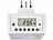 revolt Digitale Zeitschaltuhr für Typ-J-Steckdose, LCD-Display, bis 2.300 W revolt Digitale Zeitschaltuhren für schweizer Steckdosen