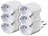 revolt 4er-Set Dreifach-Steckdosen für Typ J (Schweiz), 230 Volt, bis 2.300 W revolt Dreifach-Steckdosen für Typ J (Schweiz)
