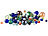 Glasmurmeln: Playtastic Mega-Murmelpaket mit 1 kg Murmeln in verschiedenen Farben, 15 - 32 mm