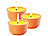 Mückenkerze: infactory Anti-Mücken-Kerzen in Terrakotta-Schalen, 3er-Pack