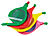 Playtastic Luftballon Kreisel 4er-Pack Playtastic Luftballon-Spielzeuge